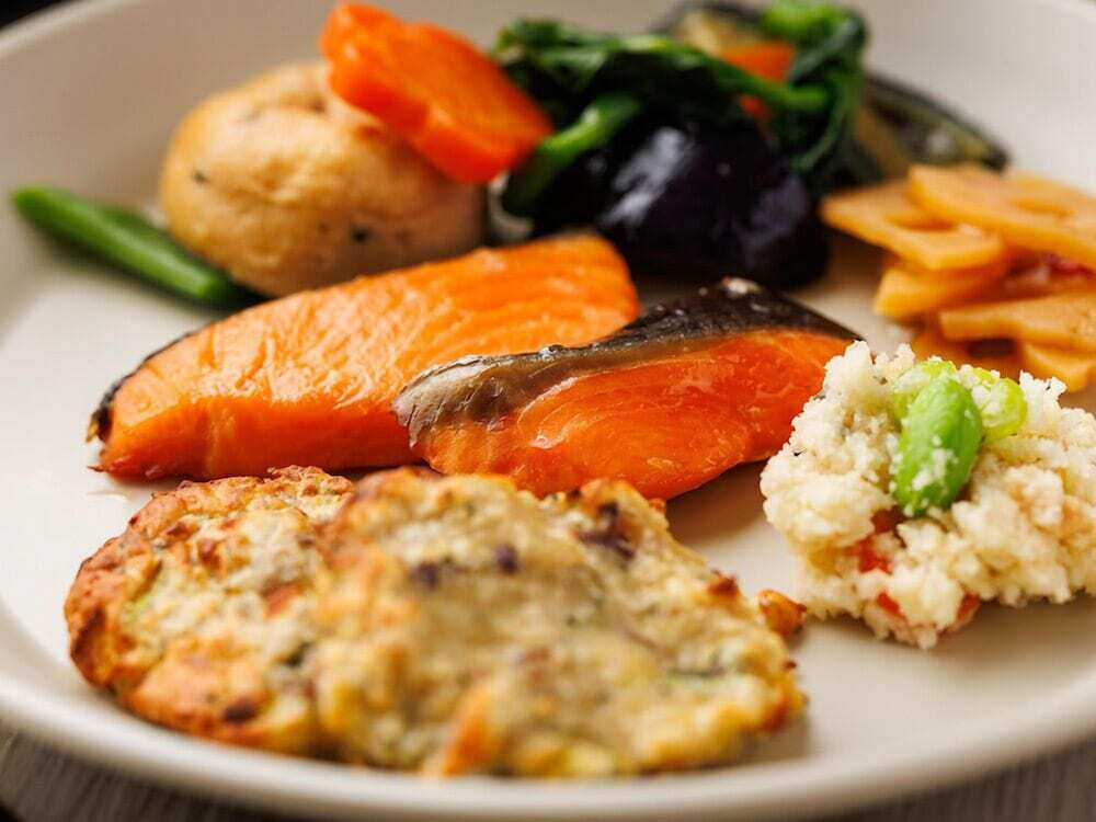 朝食ビュッフェ