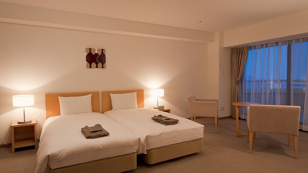 プレミアムスイートのベッドルーム