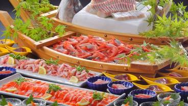 夕食 バイキング 大・舟盛り / 1