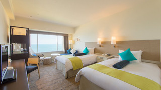 スタンダード ルーム シングルベッド 2 台 オーシャンビュー