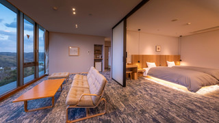 デラックス スイートルーム, 海が見える, 禁煙 (デラックスルーム【和洋室8畳+和室12畳+リビング】)