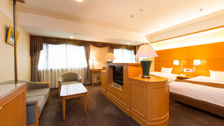 デラックスツインルーム 喫煙可 (添い寝分お子様のお食事代は追加料金現地精算となります)