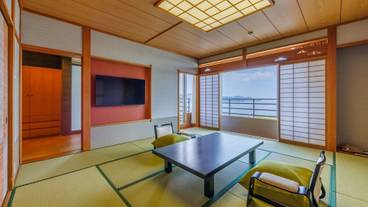 嬉春亭_わたつみの章_天空露天風呂付和洋スイート② / 2