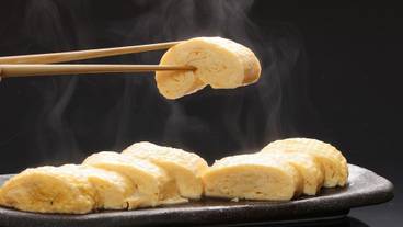 朝食バイキング一例 だし巻き卵 / 4