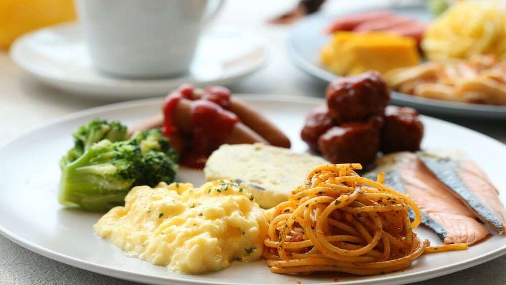 朝食ビュッフェ