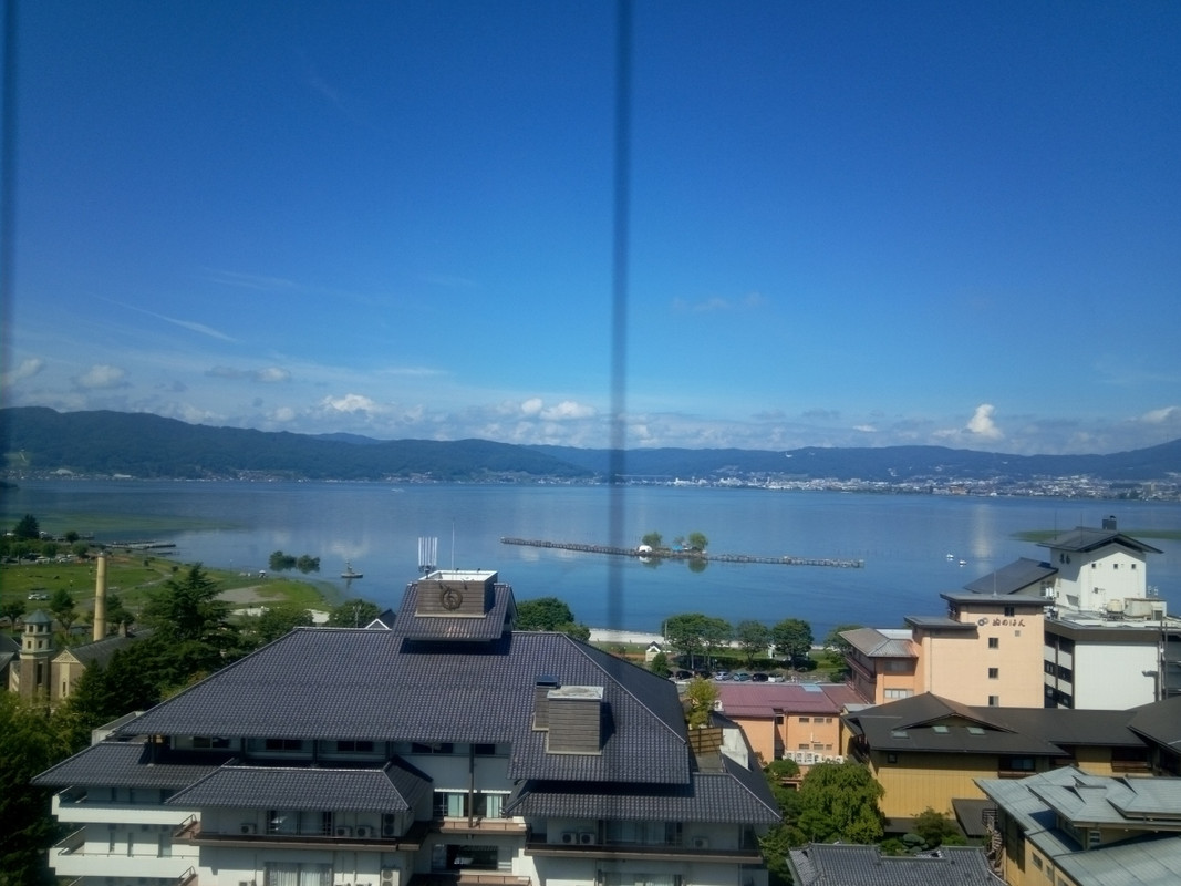 展望エレベーター最上階の12階からの眺めです。