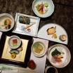 夕食 蒸し物は後から運ばれてきます