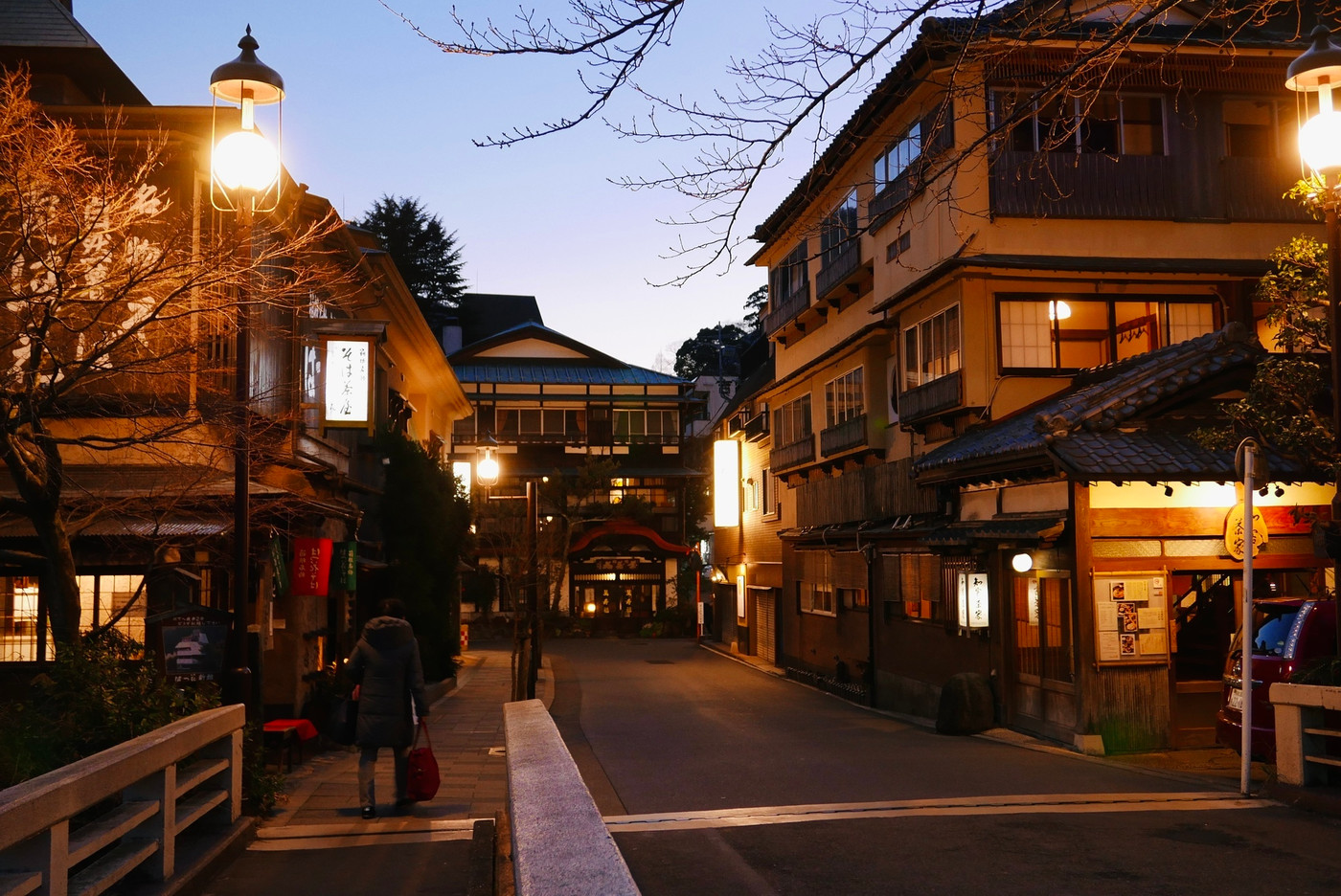 箱根の温泉街