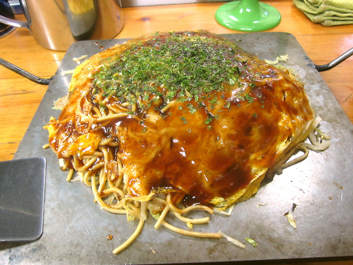 「お好み焼 キャベツ」料理 727900 「そばW玉子」　７３０円