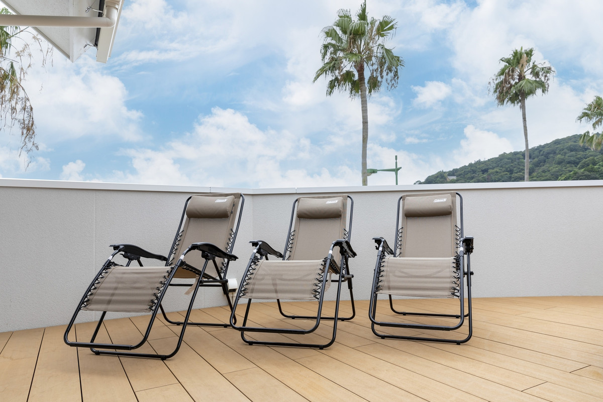 ヘルシンキの外気浴スペース