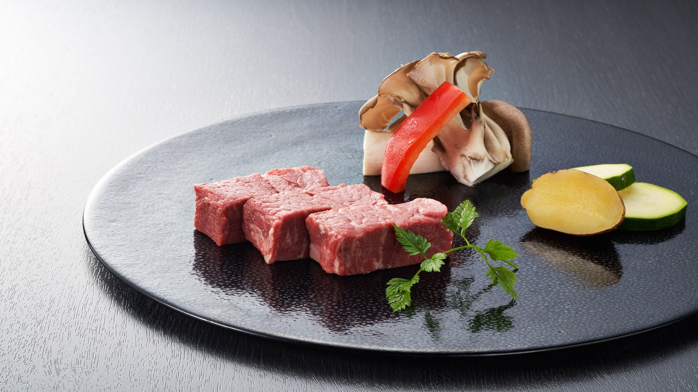 夕食一例/信州牛ステーキ