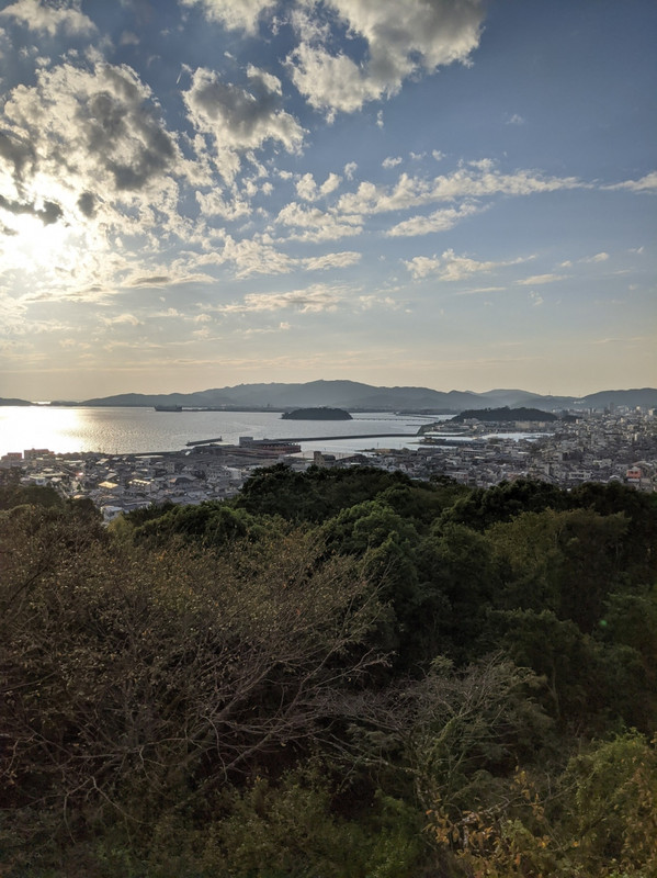 部屋からです。