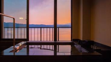 客室露天風呂の眺望一例② / 2