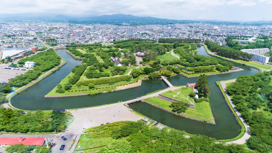 五稜郭タワーから見下ろす五稜郭 / 1