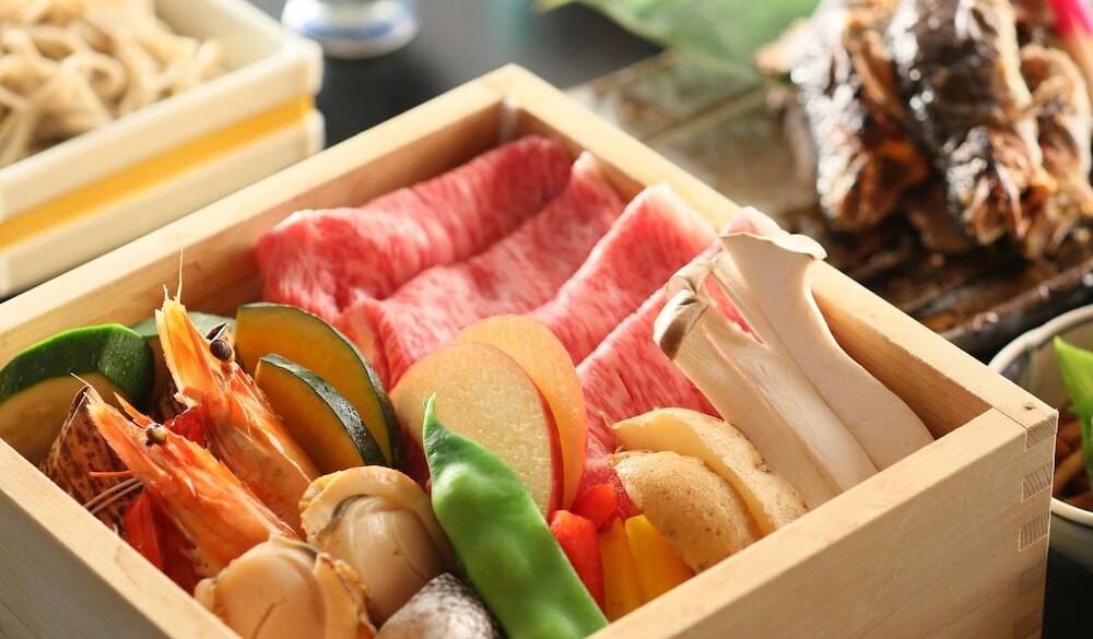 夕食／せいろ会席一例 / 2