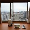 部屋から姫路駅のホームも見えました