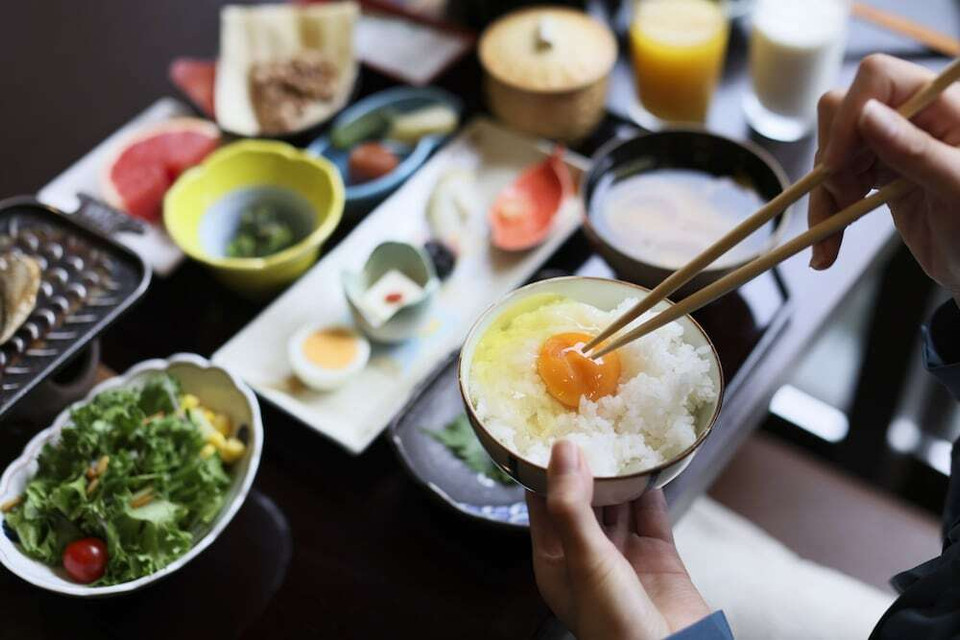 朝食風景