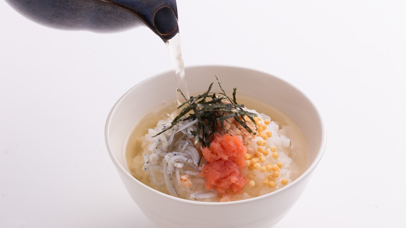 朝食　出汁茶漬け