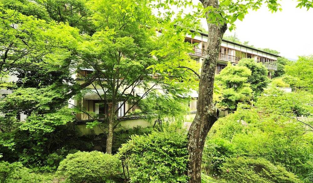 ベンツがお出迎え
緑溢れる高級旅館へ / 3