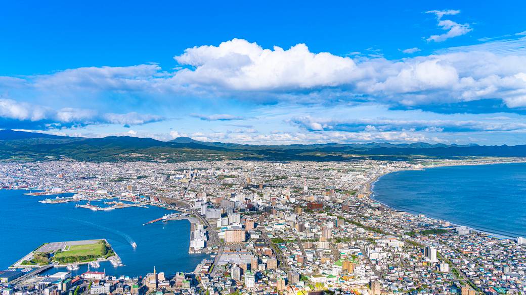 北海道南部に位置する函館　 / 5