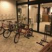 入口のレンタサイクル