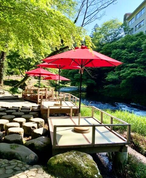 鶴仙渓 川床 / 2