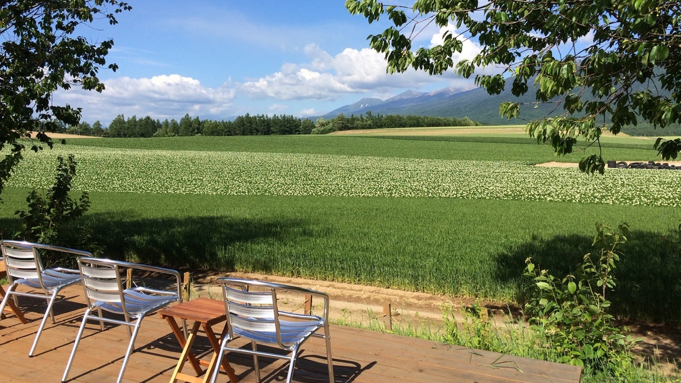 6.一面の畑に囲まれた富良野らしい風景が楽しめる「ゲストハウス 夕茜舎」3656860