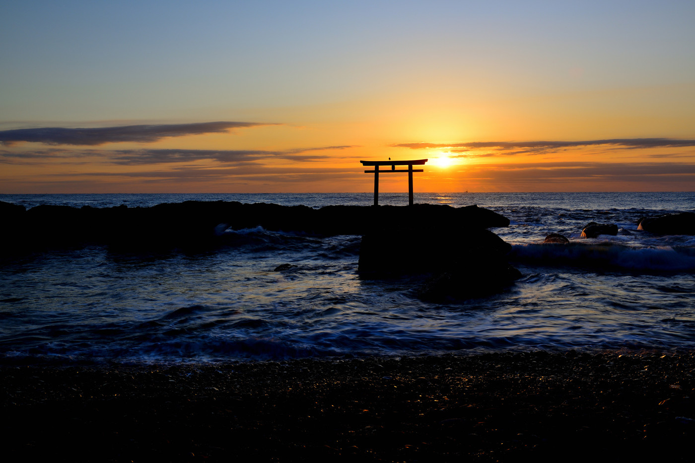 大洗磯前神社 神磯の鳥居