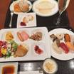 ホテルの朝食ビュッフェ