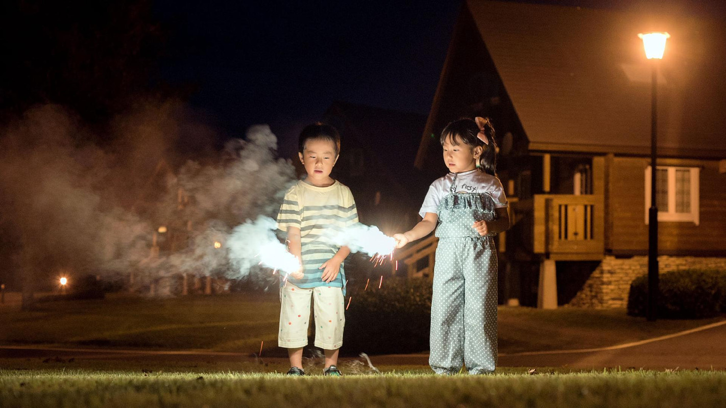 Fireworks open space