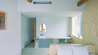 デラックス スタジオ ダブルベッド 1 台 浴槽 パーシャルシービュー