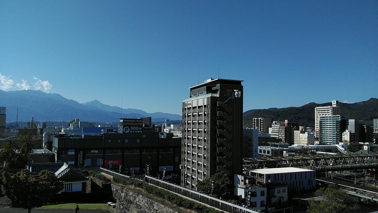 甲府城からのホテル