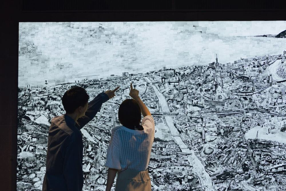 西野壮平氏によるアート「別府温泉世界地図」