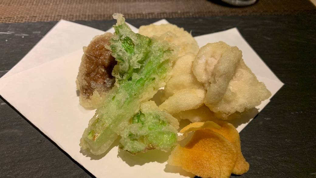 日本の旬を味わう
夕食を「僧伽小野」で / 5