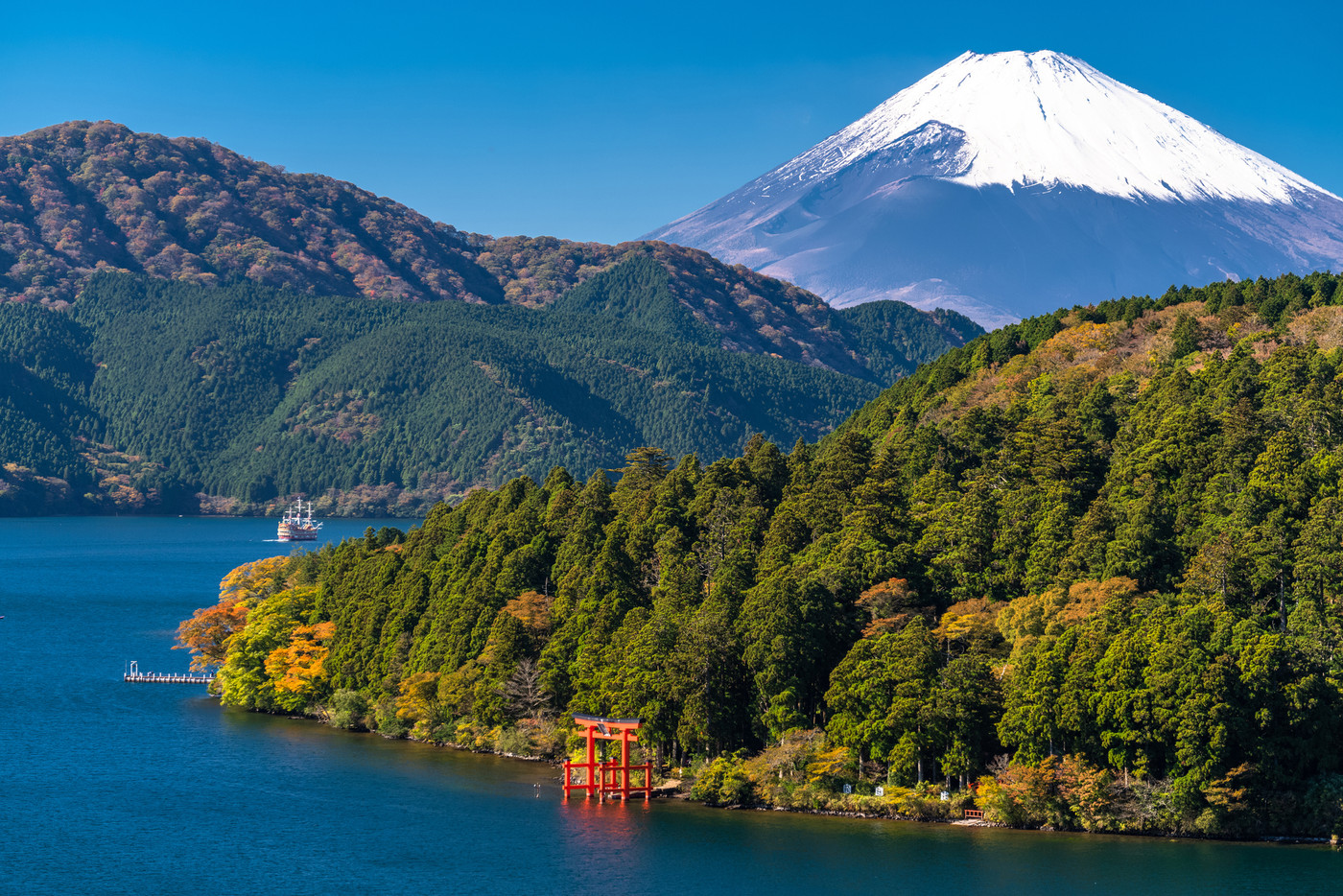 《神奈川県》富士山と芦ノ湖・元箱根の風景