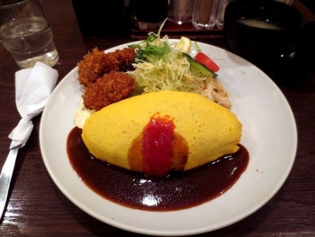 オムライスとフライのコンビ！1310621