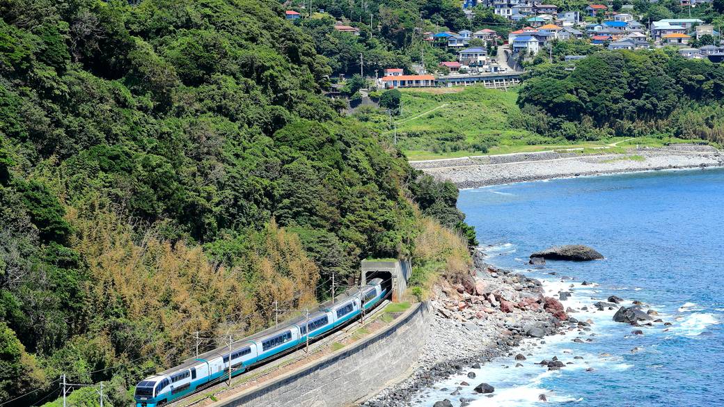 特急「踊り子」に乗り
ファミリー旅に出発 / 1