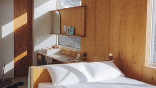 シティ スタジオ ダブルベッド 1 台 テラス 別館