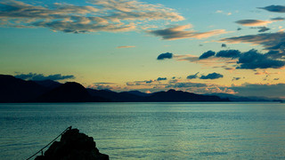 【半露天温泉】海一望パノラマ[特別フロア]-海原-洋室ツイン [ツインルーム] [禁煙] [海が見える]