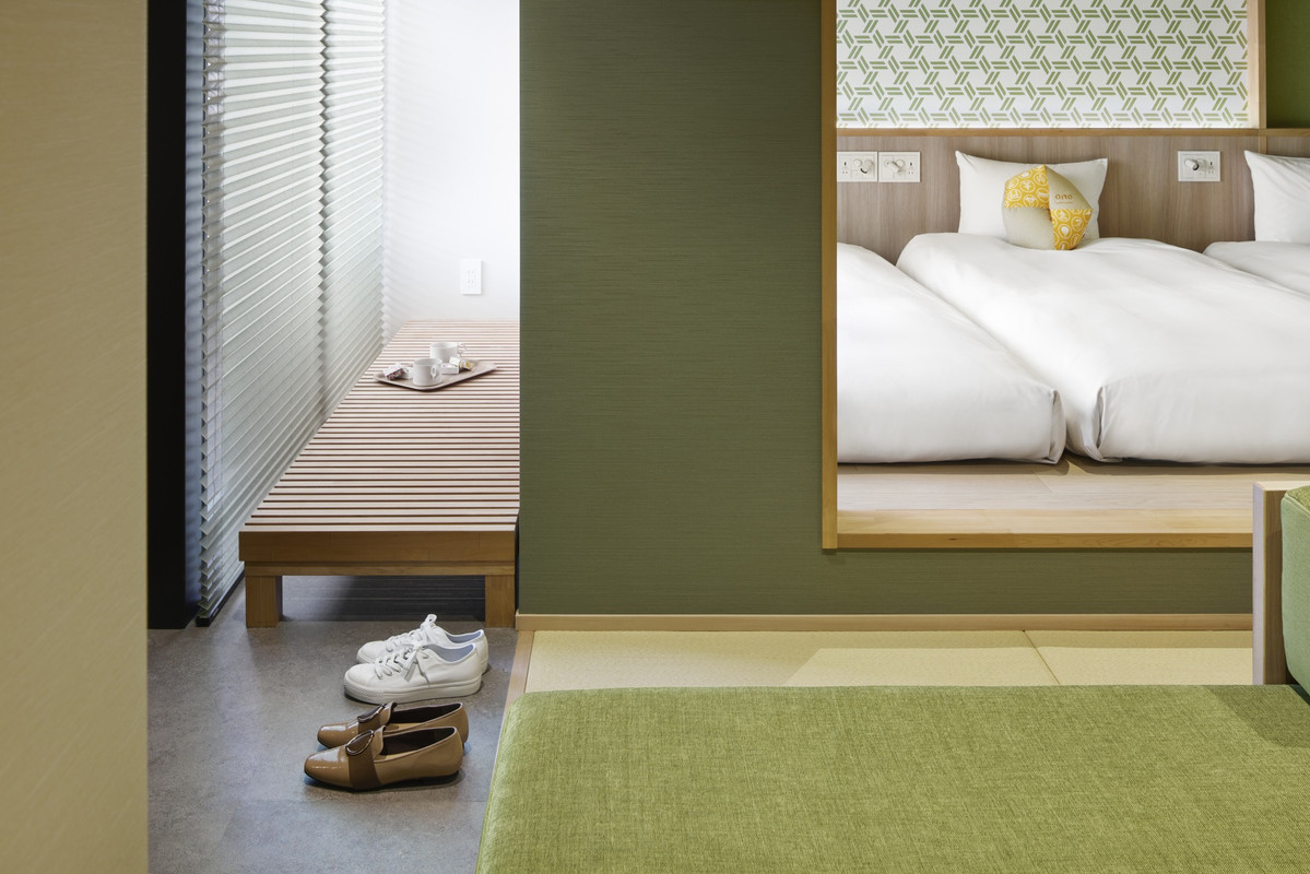 客室の靴脱ぎ場