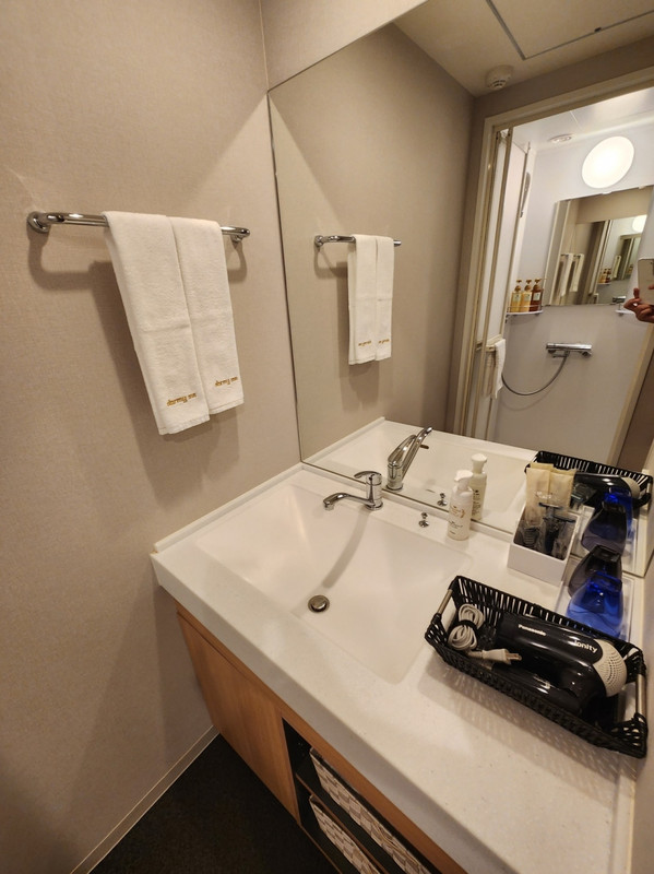 水まわり、向かいはシャワーブース