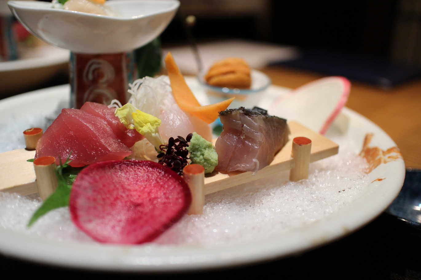 「汀渚 ばさら邸」 料理 80615368 2018年2月再訪：造里 朝獲れ地魚盛り合わせ☆