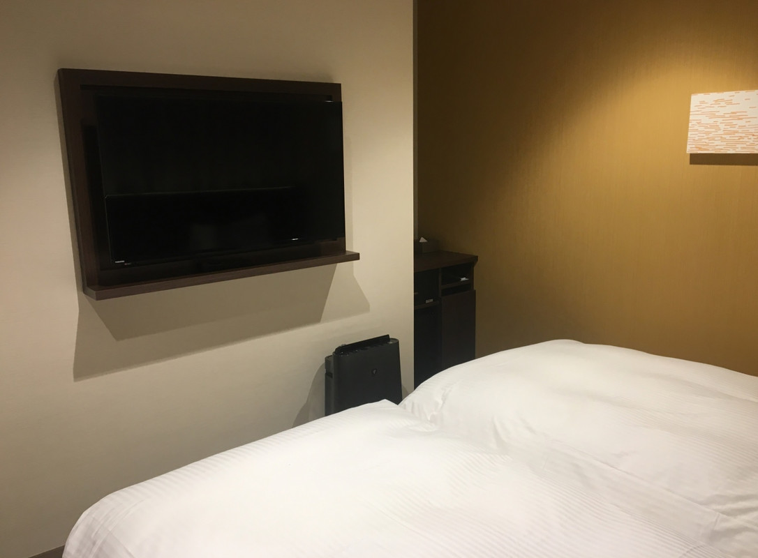 大きなテレビと空気洗浄機