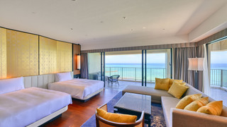 パノラマコーナースイートツイン 禁煙(VIPプールバー・クラブラウンジアクセス付)（3歳以上の添い寝追加料金現地払い）