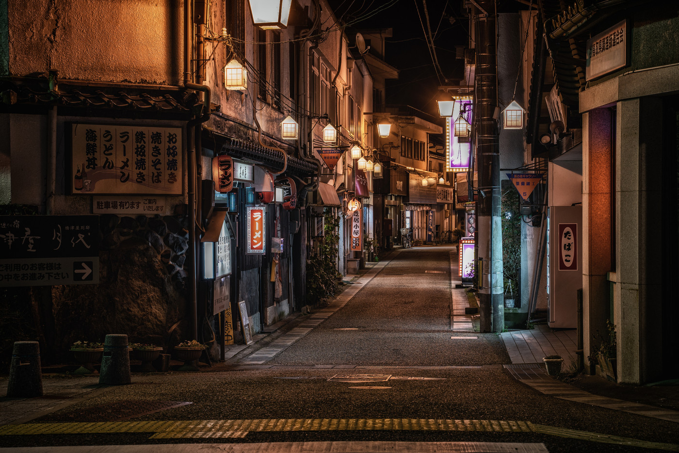 三朝温泉の夜景