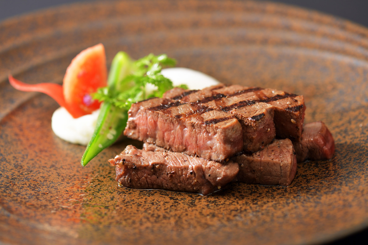 山形牛ステーキの例