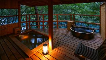 あけびの貸切風呂(夜) / 8