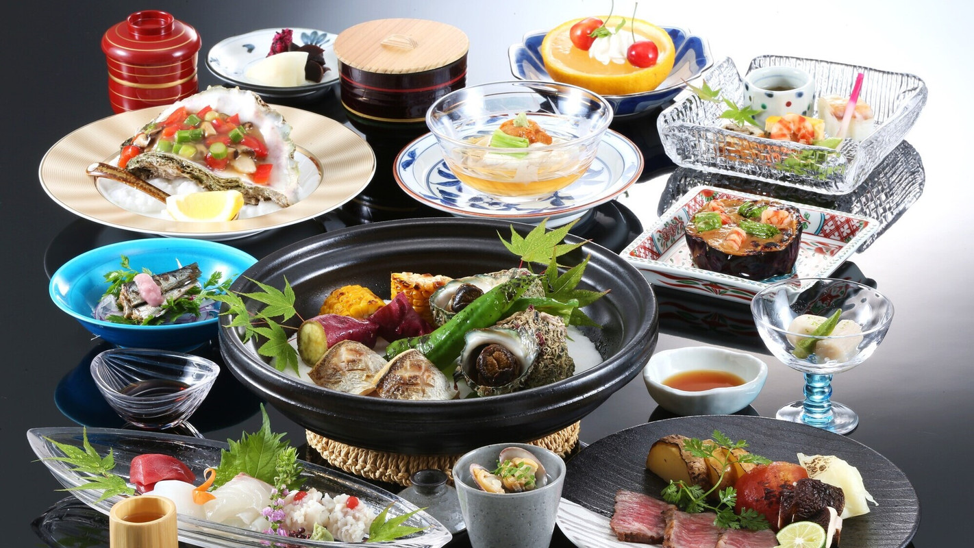 夏の会席料理の一例