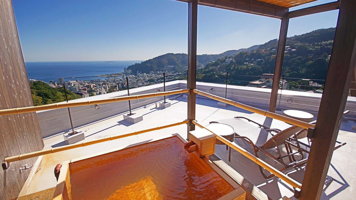 熱海のきらめく夜景が見える貸切風呂3688076