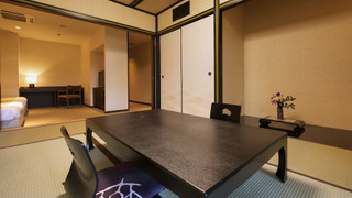 デラックス和洋室　タイプＡ（露天風呂付き/ 定員2〜4名 / チェックイン18時まで / 最終夕食時間19:30)